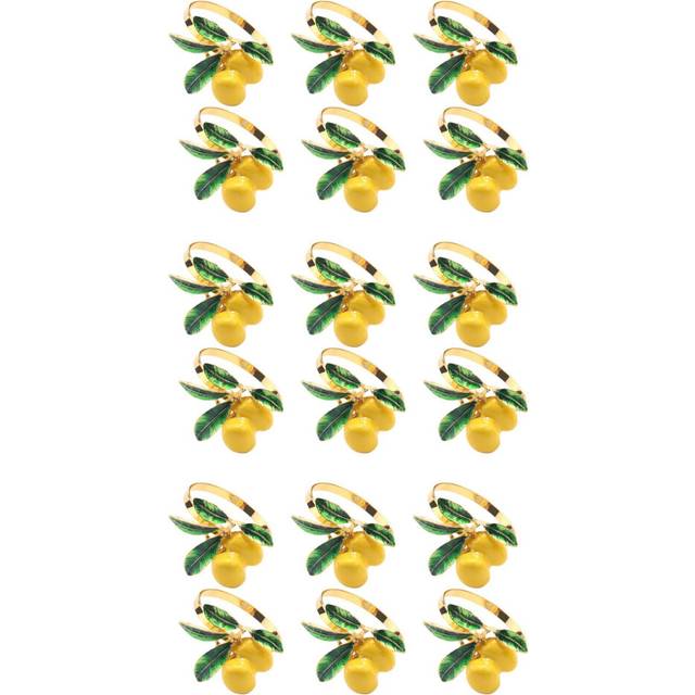 18 PCS Lemon Napkin Ring Napkin Ring Table Decoration Gold