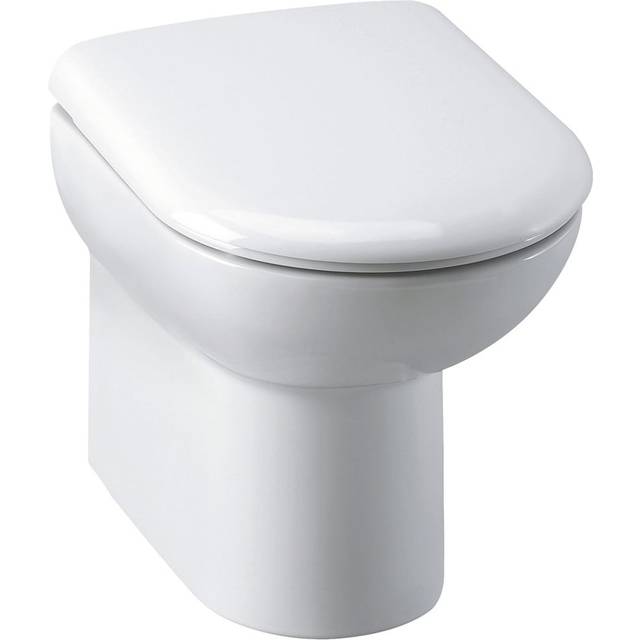 Hudson Reed Linton White Back to Wall Toilet Pan &amp; Soft Close Seat