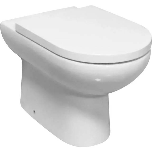 Osterley Back To Wall Eco Vortex WC Pan and Soft Close Seat with Fixings - White