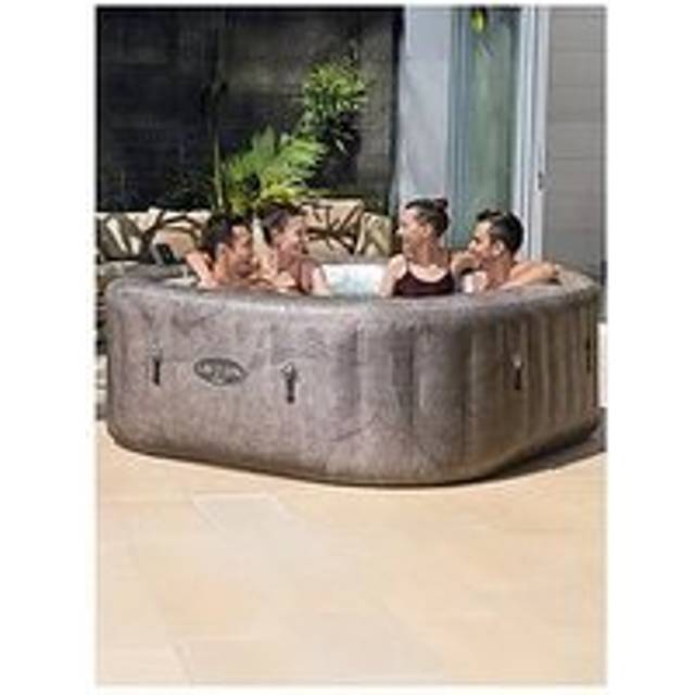 Lay-Z-Spa Rome AirJet 6 Person Inflatable Hot Tub 71 x 180cm - Brown - 6 Seater