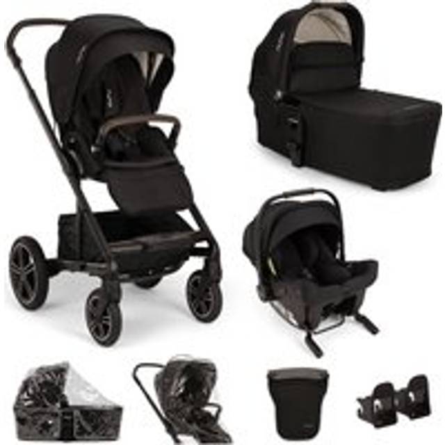Nuna MIXX next Urbn Bundle with PIPA urbn Car Seat - Caviar, Caviar
