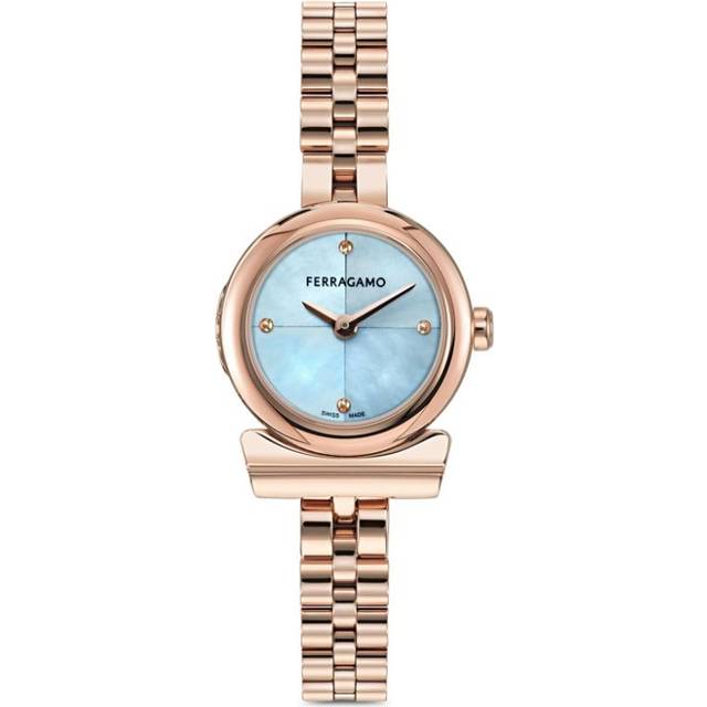 Ferragamo - Gancini 22.5mm - women - glass/Brass - One Size - Blue