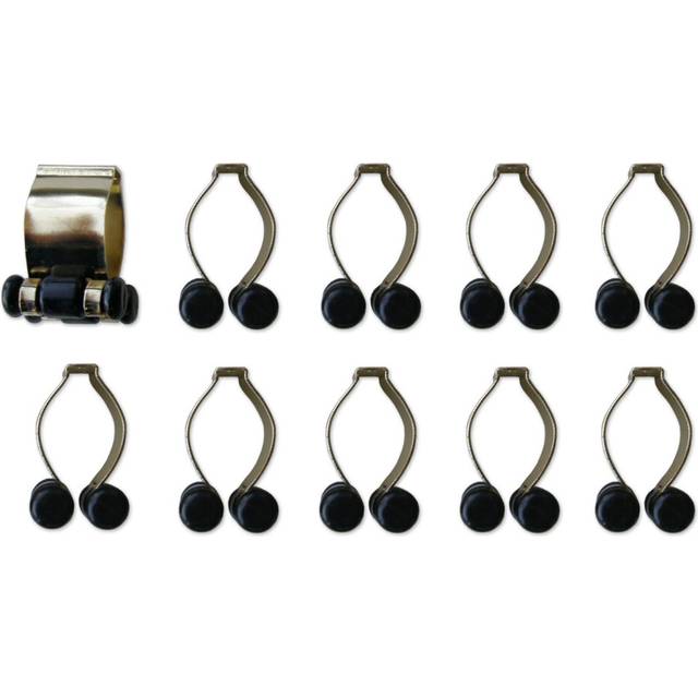 Iszy Billiards Pool Cue Billiard Stick Rack Clip with Brass Finish (10-Count)