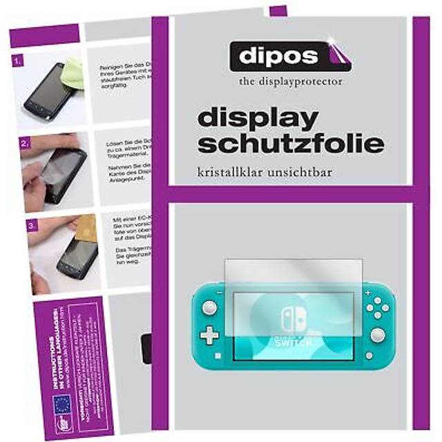 2x screen protector for nintendo switch lite protection crystal clear dipos