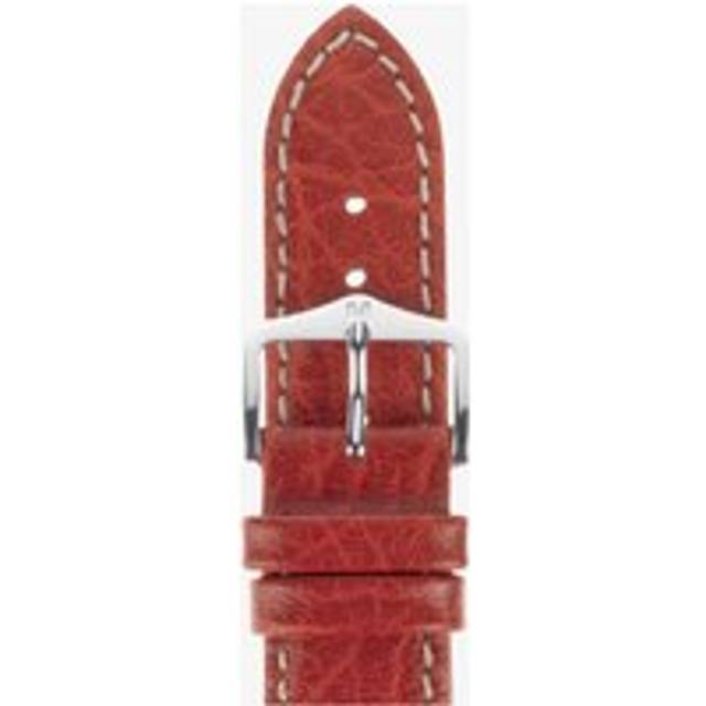 HIRSCH Jumper 20mm Long Red Leather Watch Strap 04402020-2-20