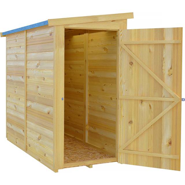 Shire Garden Value Overlap 6 x 3 Pent Shed, Brown