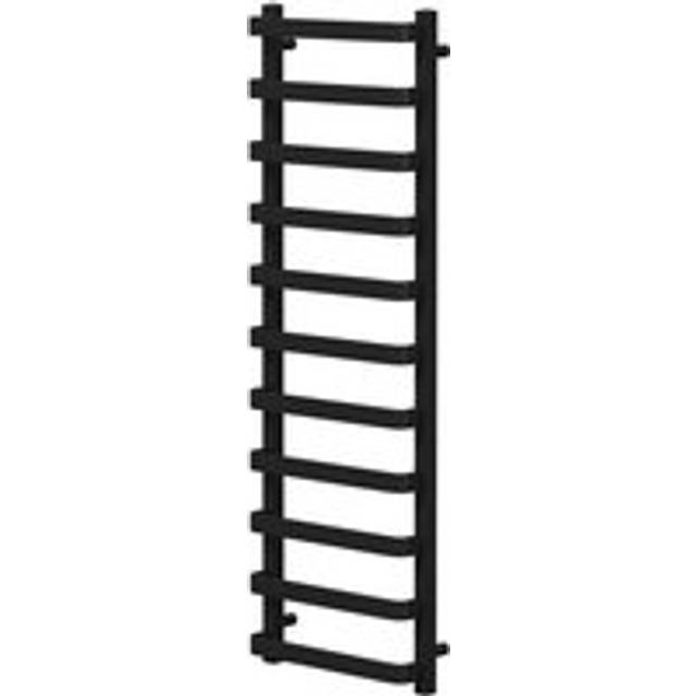 Wholesale Domestic Colore Milton Curved Heated Towel Rail | Matt Black | Mild Steel | 1500mm x 500mm
