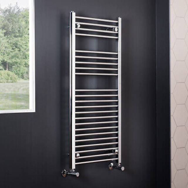 Warmehaus - Straight Heated Towel Rail Chrome 1100x500mm