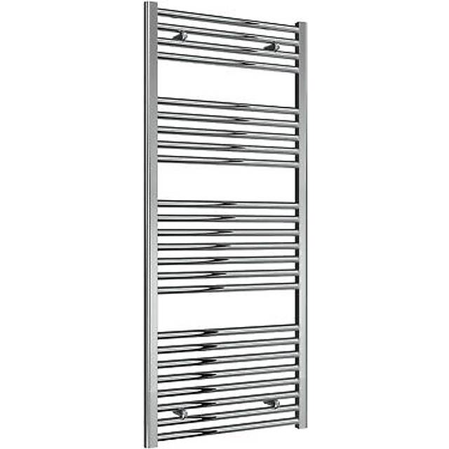 Reina - Diva Flat Heated Towel Rail 1400mm h x 600mm w Chrome