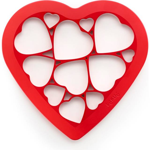 Lékué Lékué heart cutter 24x25.2 cm Red
