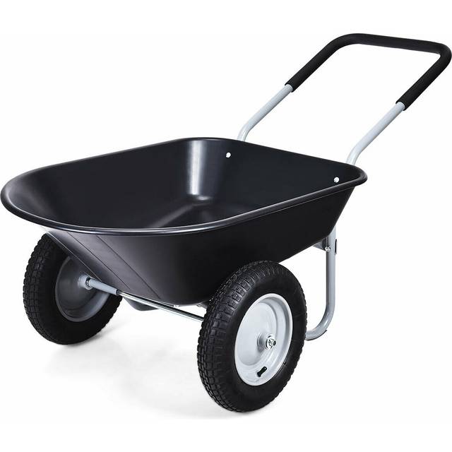 2 Tire Wheelbarrow with Pneumatic Tires 150KG-Green