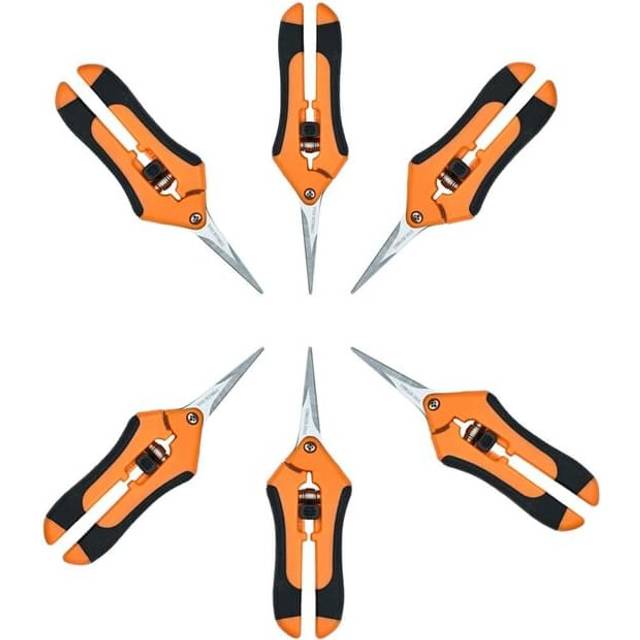 Gardening Shear Pruning Shears with Stainless Straight Blades, Handheld Pruners Set Hand Pruning Snips Professional Bypass Pruning
