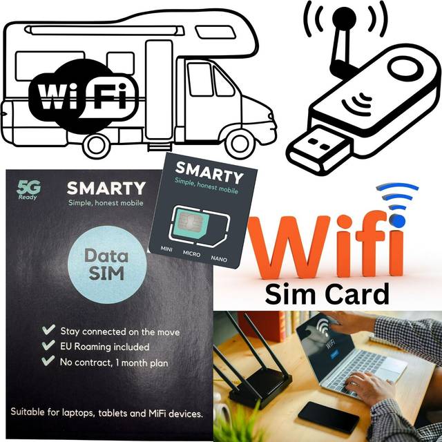 Smarty uk wifi router unlimited data only sim card pay as you go 5g 4g mifi