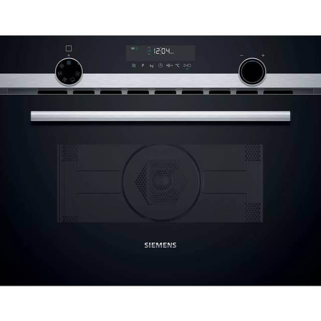 CM585AGS1B iQ500 Stainless Steel Built In Combination Microwave Oven - Black / Stainless