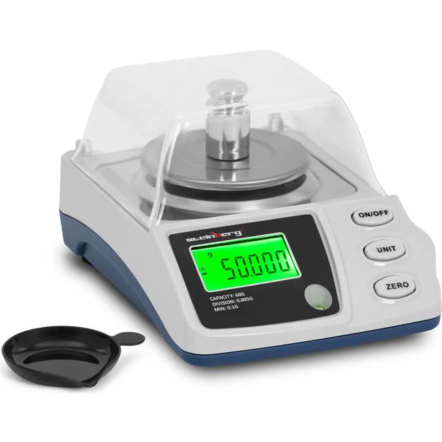 Steinberg Systems Precision Weighing Scales - 0.1 - 60 g / 0.005 g - Ø 68 mm - Draft shield SBS-LW-1010