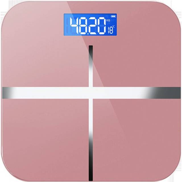 (pink) USB household electronic scale tempered glass scale