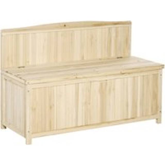 Wood Storage Bench for Patio Furniture
