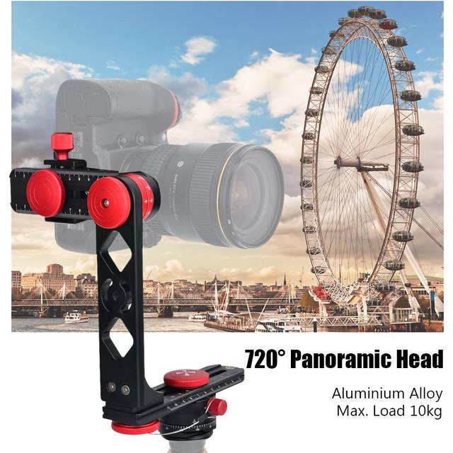 Andoer PH-720B 720 degrees Panoramic Head Aluminium Alloy with Arca-Swiss Standard Ball Head Quick Release