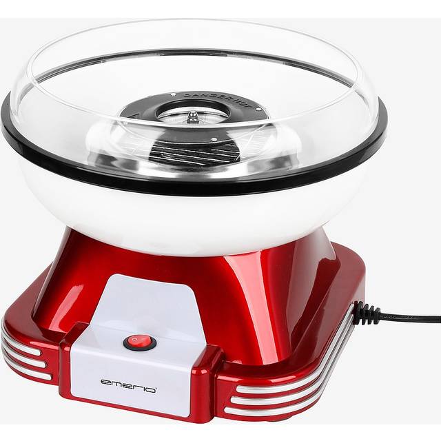 Sockervaddsmaskin 500W Röd Emerio