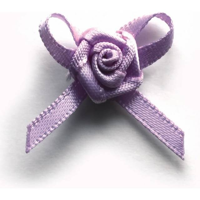 Berisfords Ribbon Rose Centred Bows 430 Light Orchid