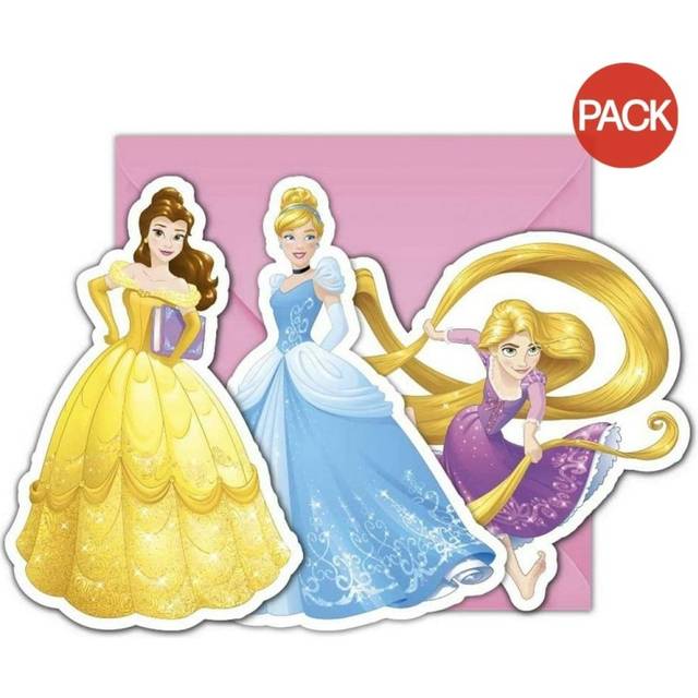 Disney Princess Heart Strong Invitations (Pack of 6)
