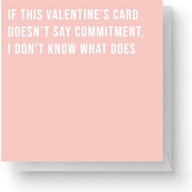 Valentine's Card Commitment Square Greetings Card (14.8cm x 14.8cm)