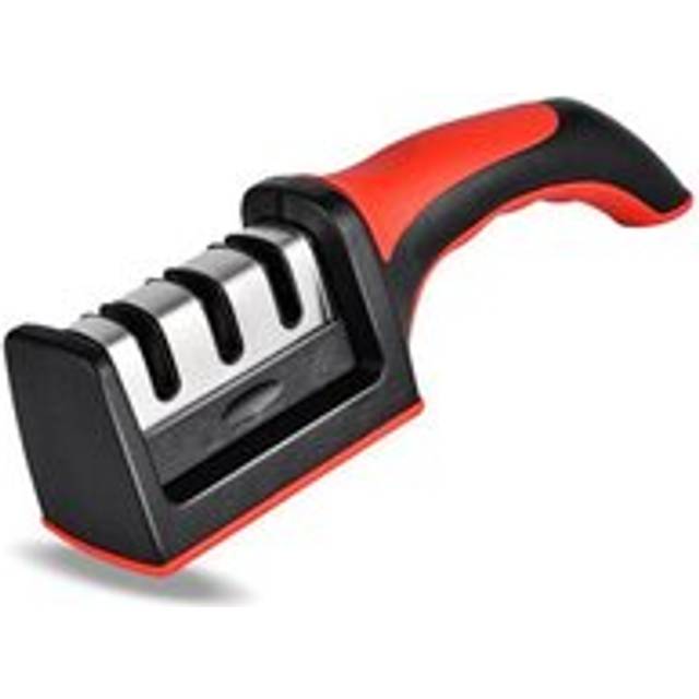 Aiperq - Easy Sharp 3-Stage Knife Sharpener - For Kitchen Knives - Professional Results/Ergonomic Design - Ceramic/Tungsten Carbide/Diamond Stone