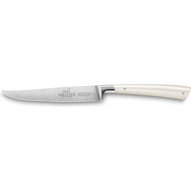 Lion Sabatier® Edonist Perle 12cm Steak Knives 2pc Set (Pearl Handle with Stainless Steel Rivets)