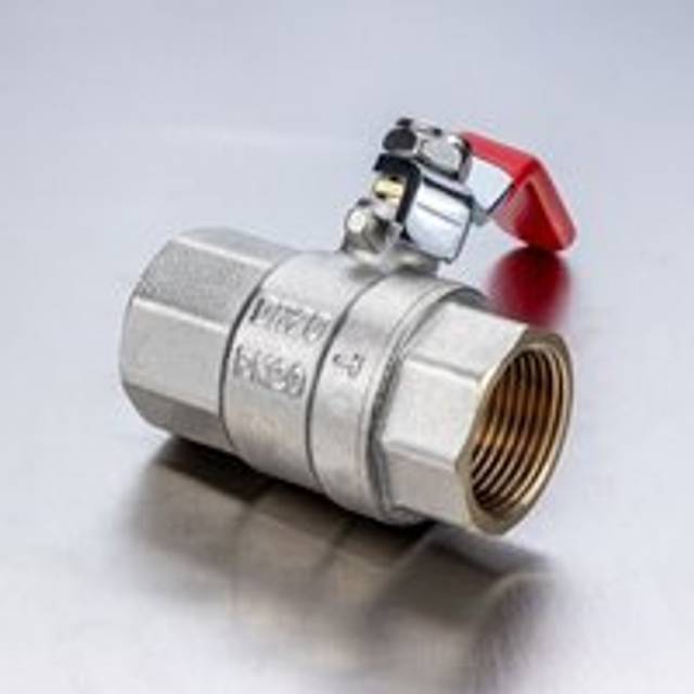 Aiperq - Two-piece ball valve, full bore, large flow, home decoration, brass threaded engineering, copper ball valve