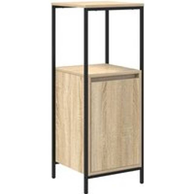 vidaXL Bathroom Cabinet with Shelves Sonoma Oak 36x35x95 cm - Brown