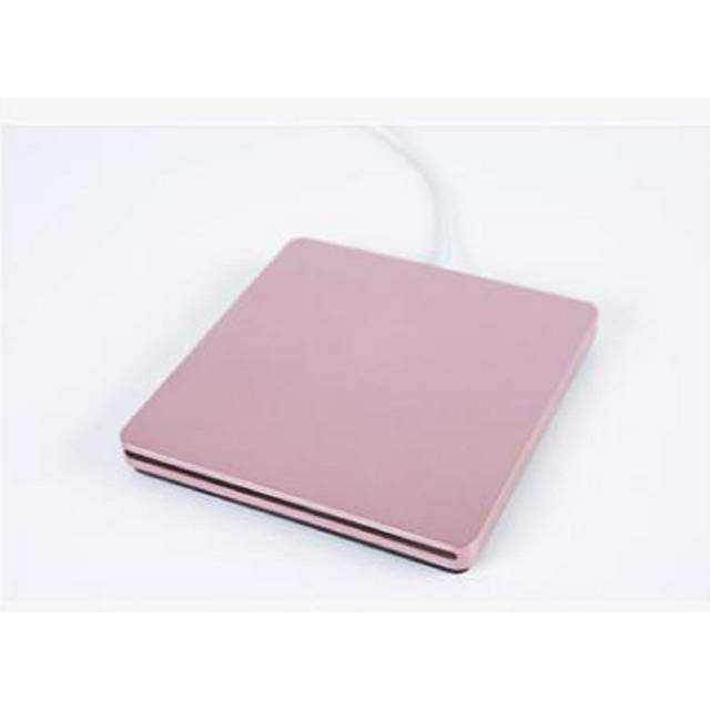 Soonhua usb 2.0 b&#xE4;rbar extern vcd cd-rw l&#xE4;sa och skriva cd dvd rom l&#xE4;sare spelare enhet f&#xF6;r imac macbook air pro laptop pc - Rosa