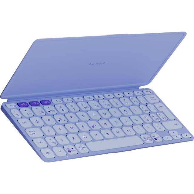 Logitech Tangentbord Keys-To-Go 2 för surfplattor in Lilac, Suisse/Schweizer (Qwertz)