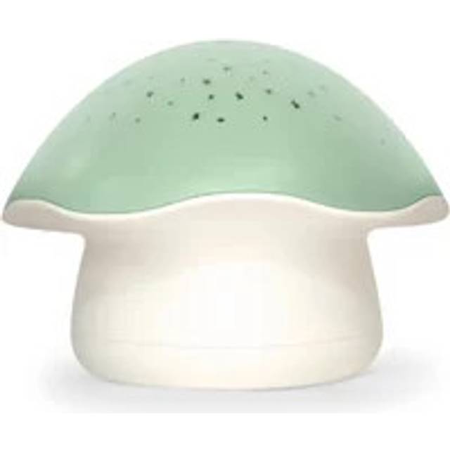 Musical Night Light with Star Projector, Champignon by PABOBO sage green