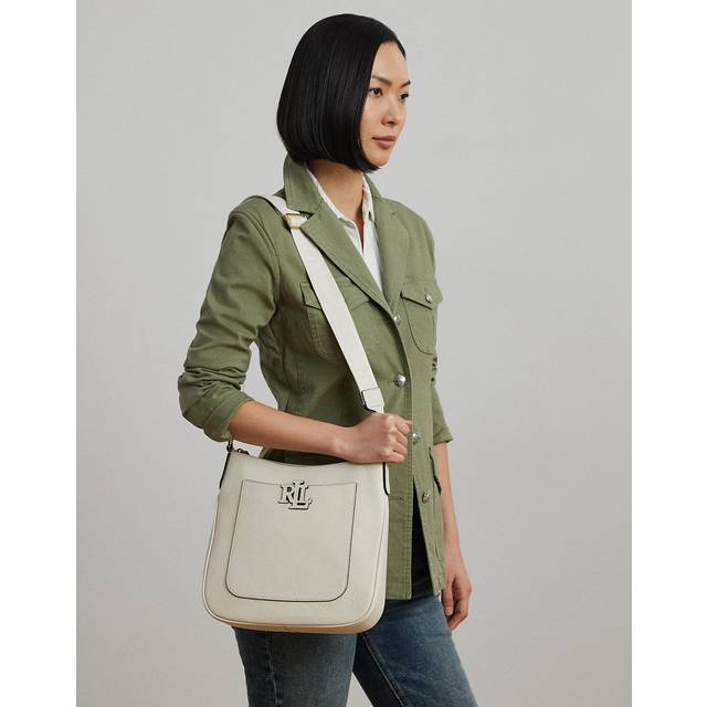 Lauren Ralph Pebbled Lthr/webcameryn 27-cxb-lrg Dam Stl. - Crossbody Från Magasin - Soft White (One size)