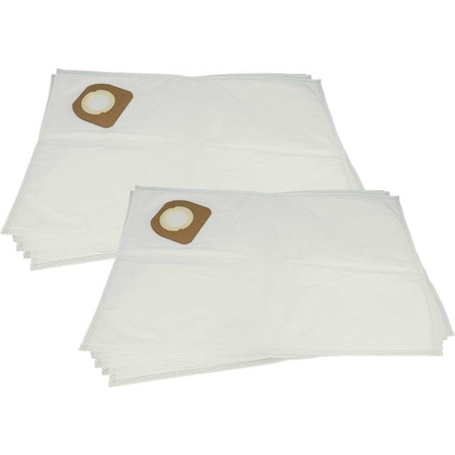 5x Vacuum Cleaner Bag compatible with Dewalt DCV586MK Vacuum Cleaner, Microfleece, type m, 55 cm x 34 cm, White - Vhbw