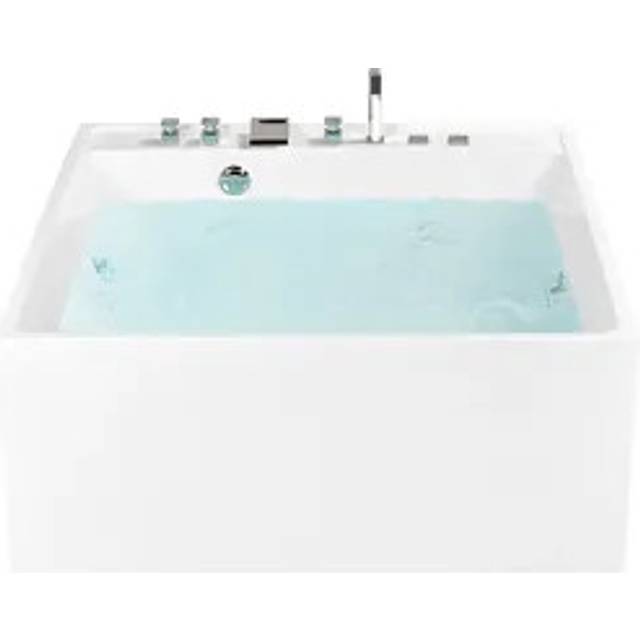 Freestanding Hot Tub Bath 1300 x 1300 mm White TAHUA