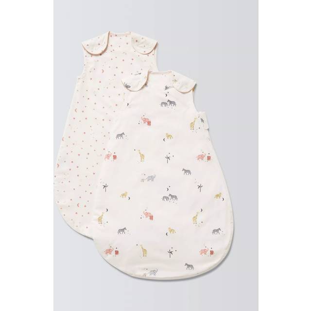 John Lewis Celestial Safari Baby Sleeping Bag, 0.5 Tog, Pack of 2, Multi