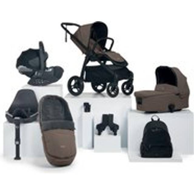 Mamas & Papas Complete Kit - Cloud T Ocarro Caf&eacute; (Inc Pushchair, Carrycot, Adaptors, Cupholder, Bag, Footmuff, Cloud T &amp; Isofix Base), Caf??