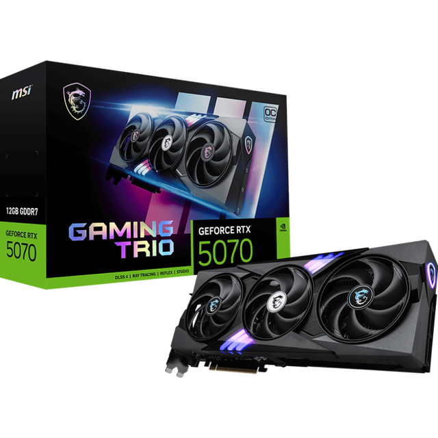 MSI GeForce RTX 5070 12G GAMING TRIO OC grafikkort