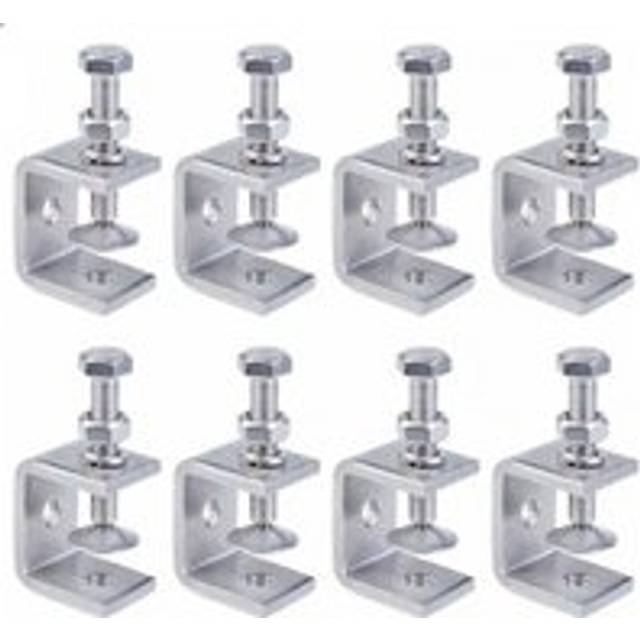 Cyslmuk - Clamps, 8 Pieces Heavy Duty 304 Stainless Steel c Clamps, Stainless Steel c Clamps, Heavy Duty c Clamp, Heavy Duty Stainless Steel Clamp