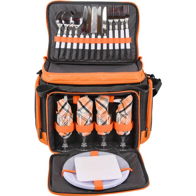 GEEZY GEEZY Insulated Shoulder Cooler Bag Cool Picnic Hamper Carrier Basket