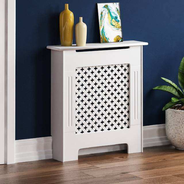 Oxford Radiator Cover White Small, White