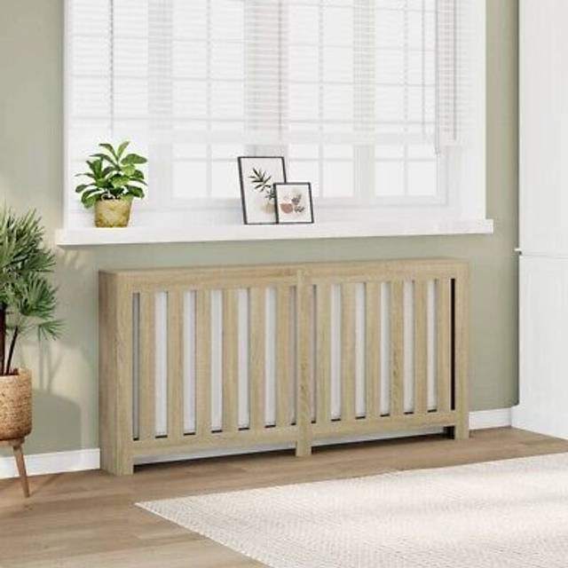 vidaXL Radiator Cover Heater Cover Radiator Shelf Sonoma Oak Engineered Wood