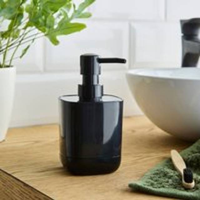 Plastic Soap Dispenser - Black