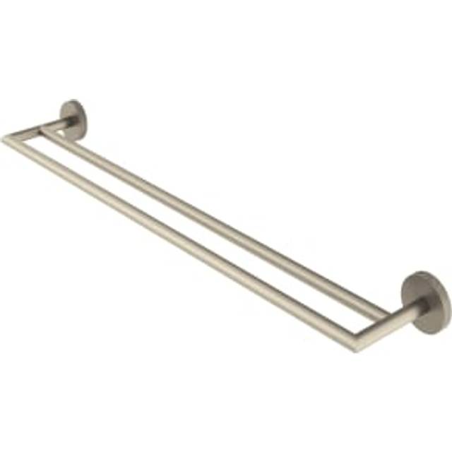 Melbury Pro Double Towel Rail - Brushed Nickel