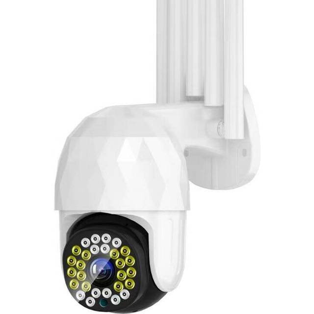 (White) 28LED 5X Zoom HD 3MP IP Security Camera Outdoor PTZ Night Vision Wifi IP66 Waterproof Two Way Audio Motion Detecting
