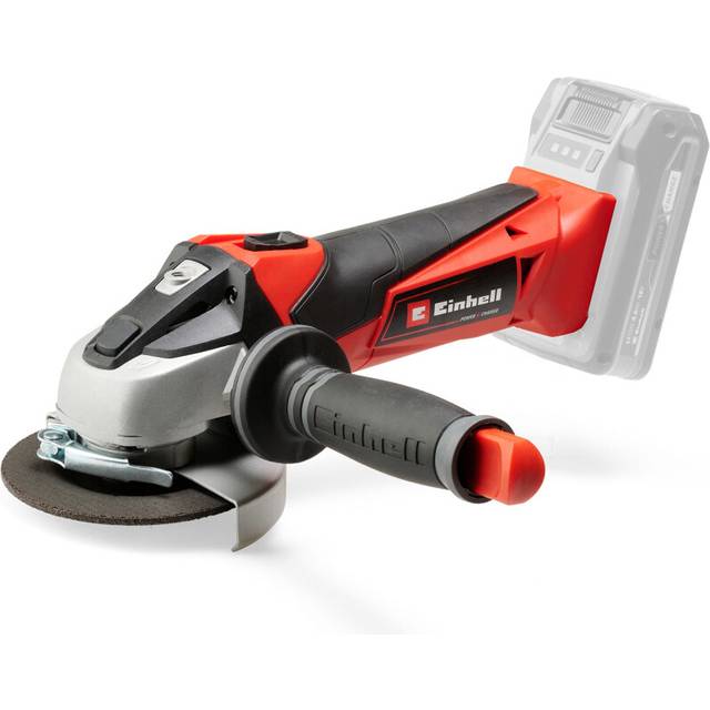 Einhell Power X-Change 115mm (4 Inch) Cordless Angle Grinder - 18V Disc Battery Grinder For Cutting, Grinding And Polishing - TE-AG 18/115 Li Solo