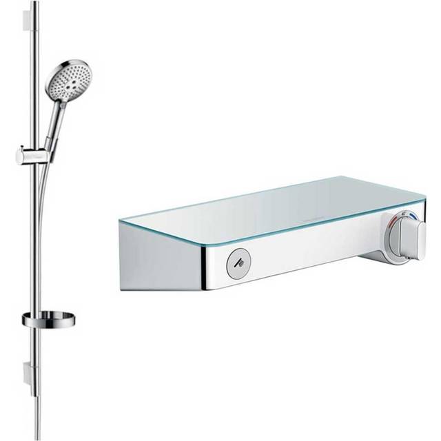 Hansgrohe Round Raindance Select Rail Kit With Select Valve Thermostat