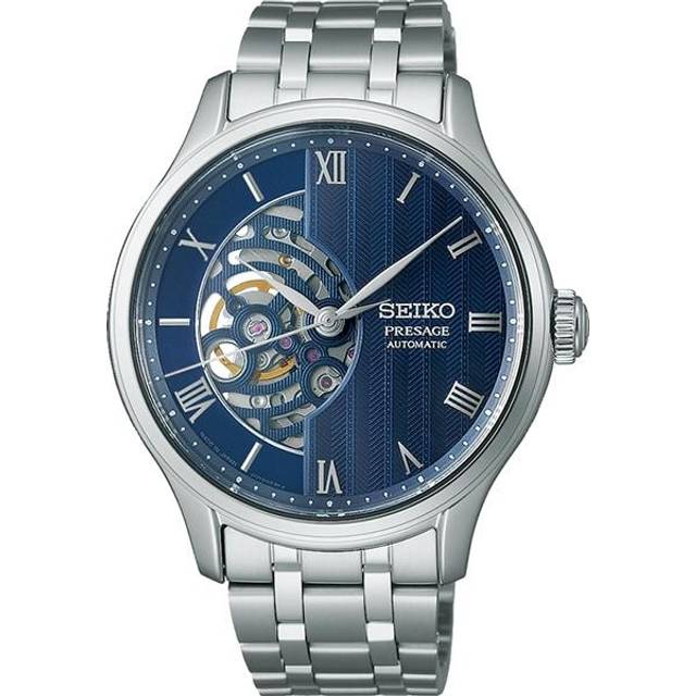 Seiko Men's SARY253 (PRESAGE Japanese Garden Mechanical Men's Metal Band) Round Watch Silver Analog