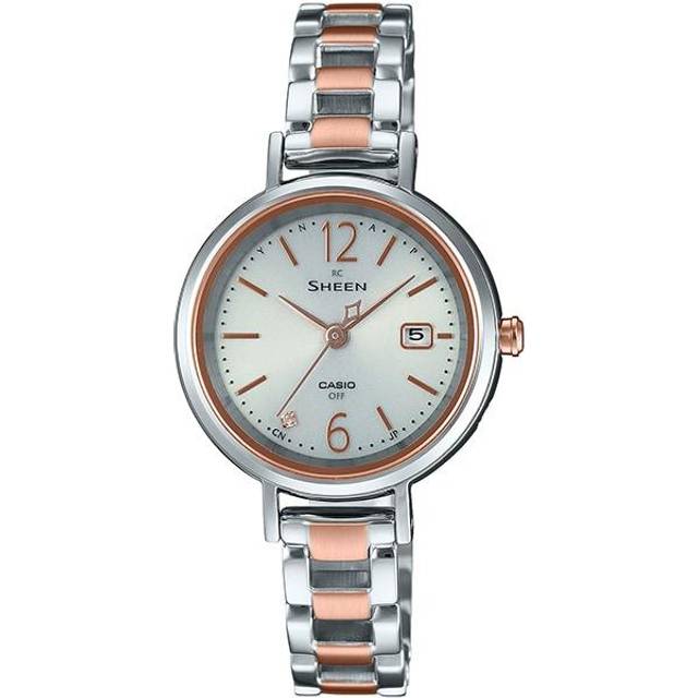 CASIO Women's SHEEN SHW-5400DSG-7AJF [SHEEN Radio Controlled Model] Round Watch Gold Analog